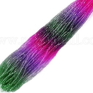 Gradient Bicone Beads Strand